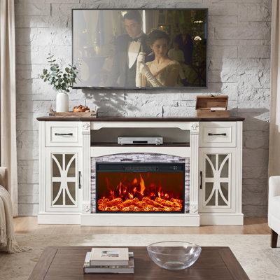 Meuble télé 70 po avec foyer électrique 30 po