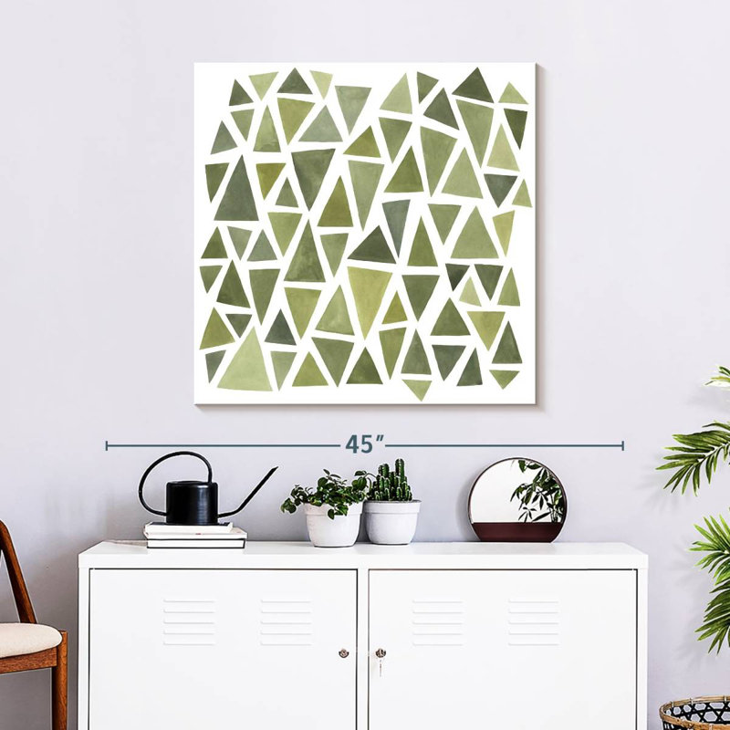 Celadon Geometry I, 30" H x 30" W