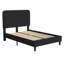 Lit plateforme tapissier Aluino avec tête de lit à bords arrondis - aucun sommier nécessaire-1987674859-1987674862