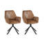 49cm H Upholstered Side Chair in Clear