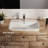 Los Flexi 24" x 17" White Rectangular Semi Recessed Vessel Bathroom Sink with Single Faucet Hole and Chrome Overflow