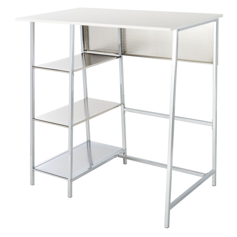 Hennie Iron Standing Desk, Chrome