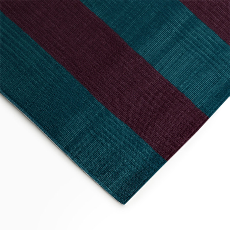Tapis d'intérieur et d'extérieur à carreaux rouge, Rectangle 5 pi x 7 pi