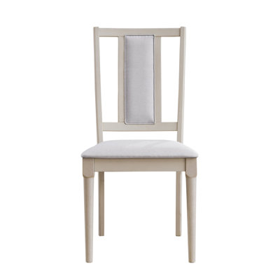 2 chaises d'appoint en lin beige - capacité de poids de 220 lb, siège de l 20 po, P 16 po, H 19 po, siège rembourré doux, structure en bois, base à double piédestal stable, polyvalent pour le thème de la salle à manger