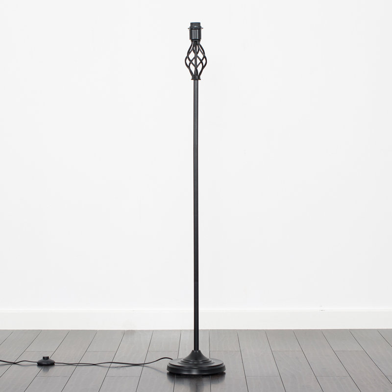 Axelrod 129cm Traditional Floor Lamp, Black