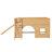 Mapleton All-in-One Low Loft Bed With Storage Shelves And Slide-124611211