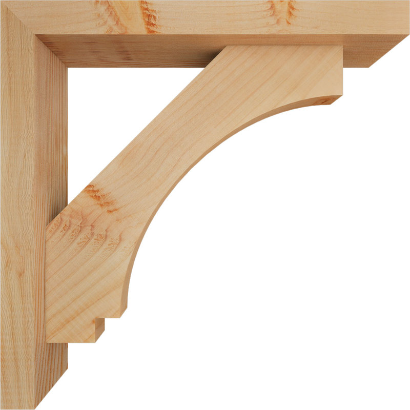 Support de bloc impérial avec entretoise décalée, 18 po x 18 po, Sapin Douglas de l 3 1/2 (lisse)