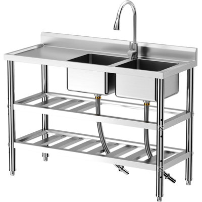 Freestanding Sink With Workbench