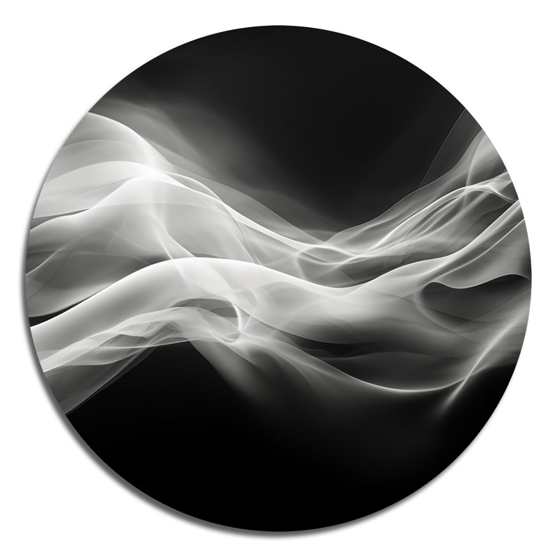Beaucaire noir blanc contemplatif abstraction III, H 23 po x l 23 po x P 1 po