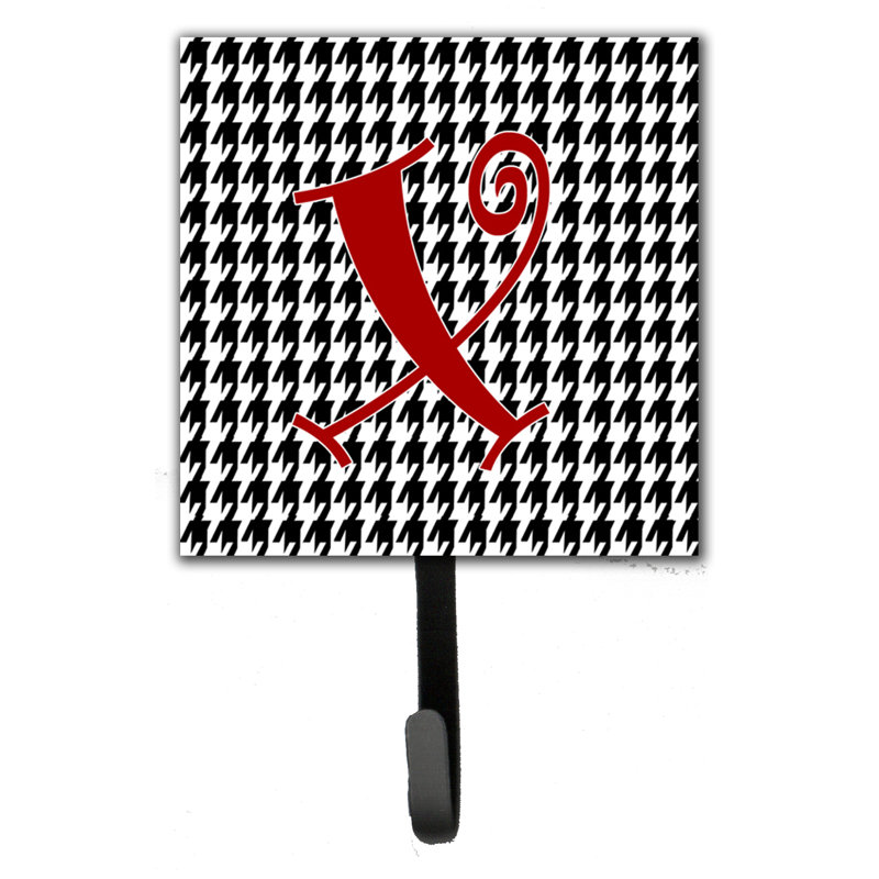 Crochet mural houndstooth monogramme, X