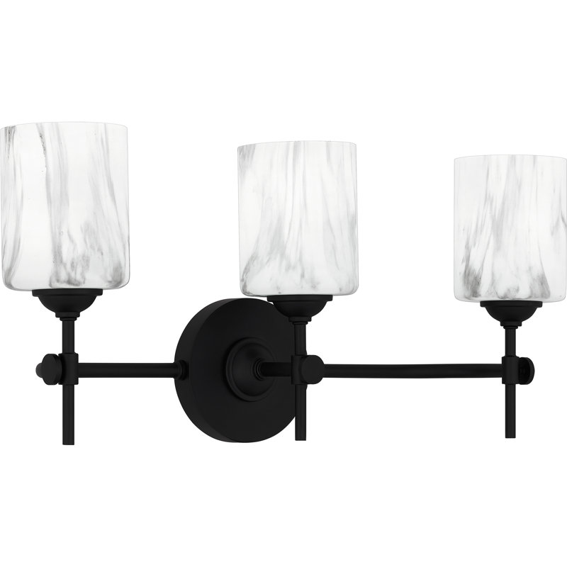 Wike Matte Black Bath Light, 3