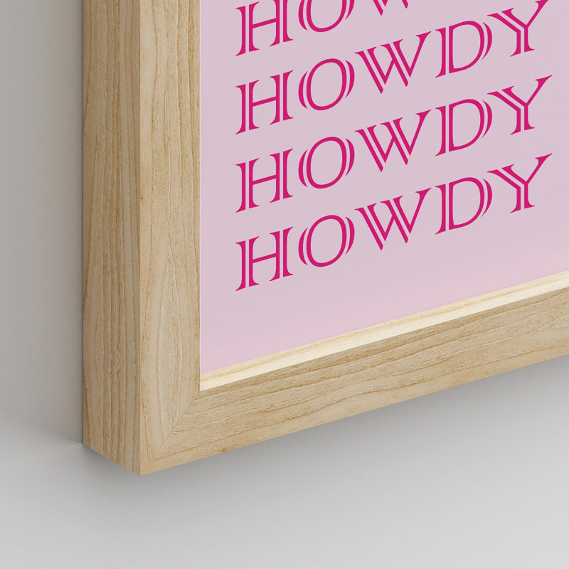 Howdy Pink Tiger Collages Shapes, H 16 po x l 12 po, Naturel
