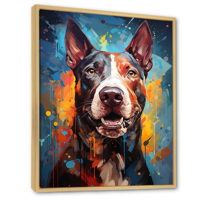 Impression sur toile Bull Terrier Boldness I