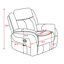  Ensemble de salon inclinable 3 pièces: canapé, causeuse et fauteuil pour une détente totale-116984955