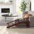 Dog Ramp, Dog Stairs For Small, Medium & Large Dogs, Pet Ramp For Bed Or Couch With Removable Guardrails, Non-Slip Surface, 49" Long, Brown