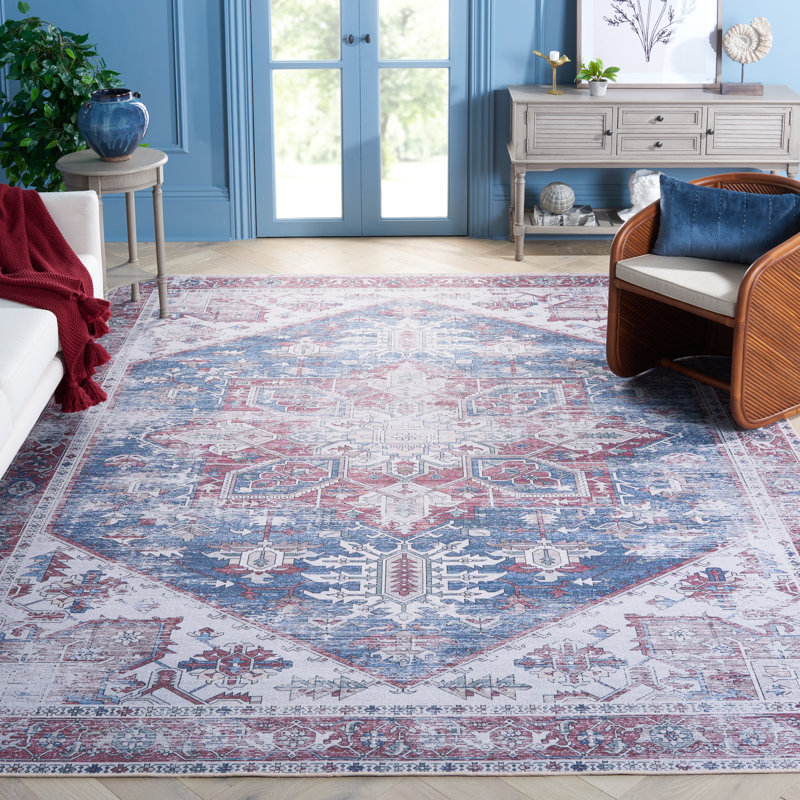 Tucson Performance Machine Washable Oriental Rug, Square 7'