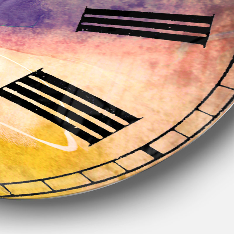 Creative Flower en plusieurs couleurs - horloge murale moderne, Grand