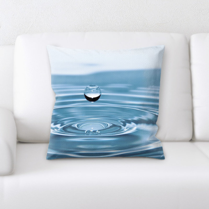 Coussin décoratif gouttes d’eau