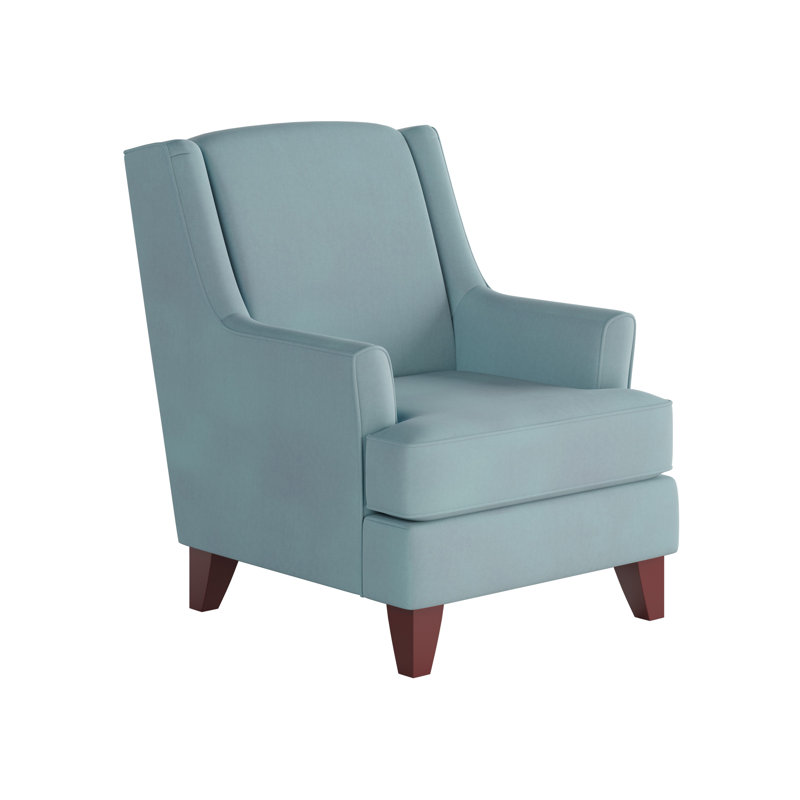 Venton Upholstered Accent Chair, Bella Skylight Polyester