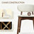 63" 7-Piece Sintered Stone Table Set