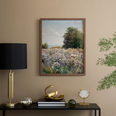 Reproduction florale vintage encadrée CC XXXII - bois massif