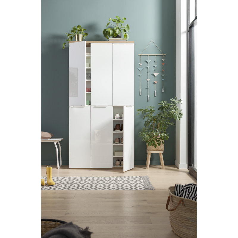 Mundi 6 Door Manufactured Wood Wardrobe
