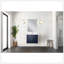 Meuble-lavabo simple polyvalent 24 po X P 22 po P, comptoir en quartz blanc et Miroir-826023375