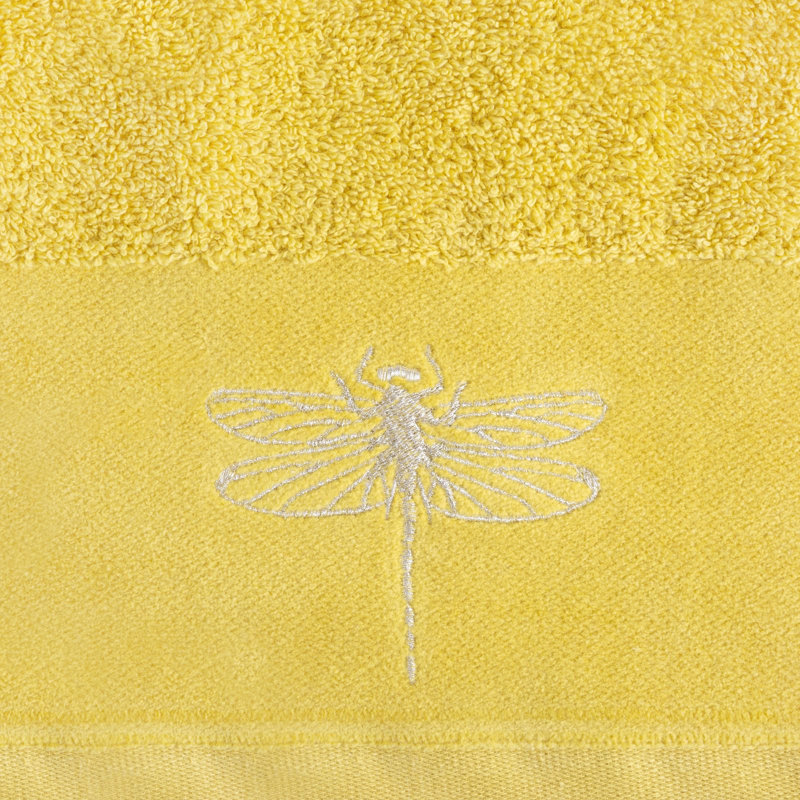 Maribella Midweight Jacquard Hand Towel, Mustard