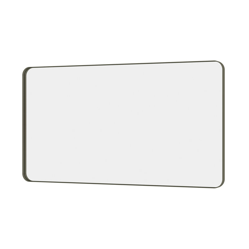 Lesamuel Filleted Corner Wall Mounted Bathroom and Vanity Mirror with Aluminum Frame, Rectangle, 40" x 72", Bronze