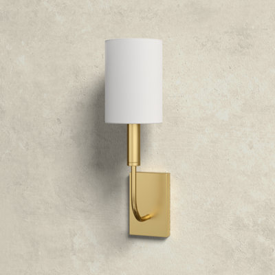 Tedder Single Light Steel Dimmable Candle Wall Light