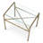 Side Table Xandria Vintage Brass Finish