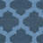 Rodgers Hand Woven Flat Weave Wool/Cotton Geometric Rug in Blue-489214637