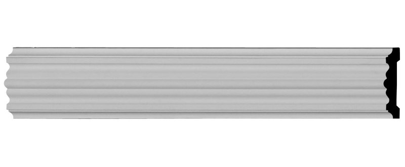 Victorian 4" High Primed Polyurethane Chair Rail Moulding