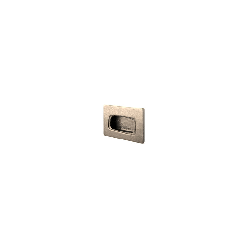Tab Recessed Pull, White Bronze Brushed