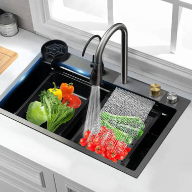 MAYSOON| Complete Workstation Kitchen Sink with Digital Display Cup Rinser