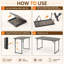 Table de camping pliante 48 po, table pliante en plastique à hauteur ajustable 400 lb avec poignée de transport intégrée pour utilisation en plein air