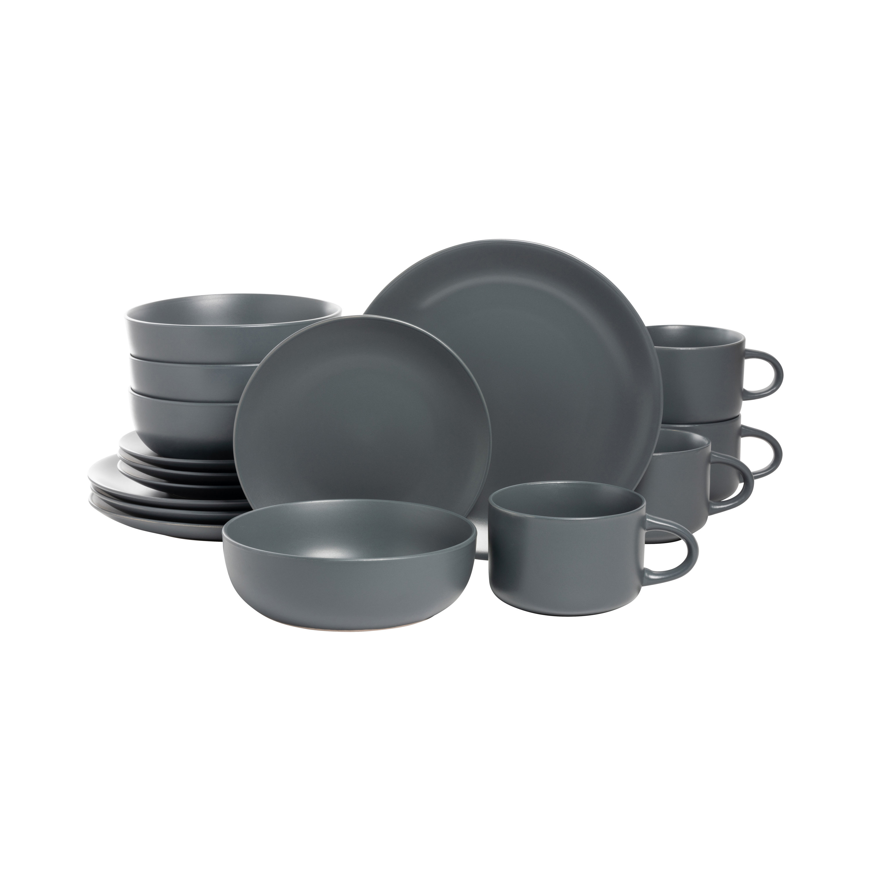 Ten Strawberry Street Wazee Matte 16 Piece Dinnerware Set