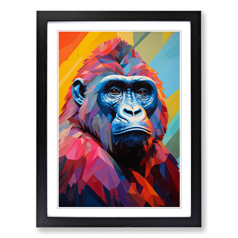 Gorilla Cubism - Framed Print