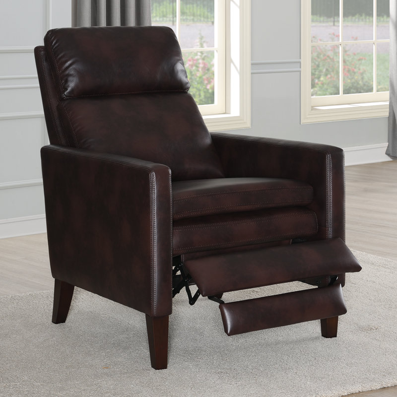 Fauteuil inclinable Darneil, Similicuir brun bruni