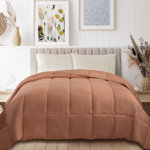 Classic All Season Reversible Medium Weight Hypoallergenic Down Alternative Comforter