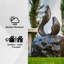 Fontaine sculpturale moderne sur pied, noire-352955609