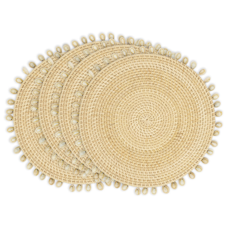 Napperon 100% rotin sans motif rond