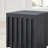 Fluted Solid Wood End Table With Natural Wood Grain-1140640666
