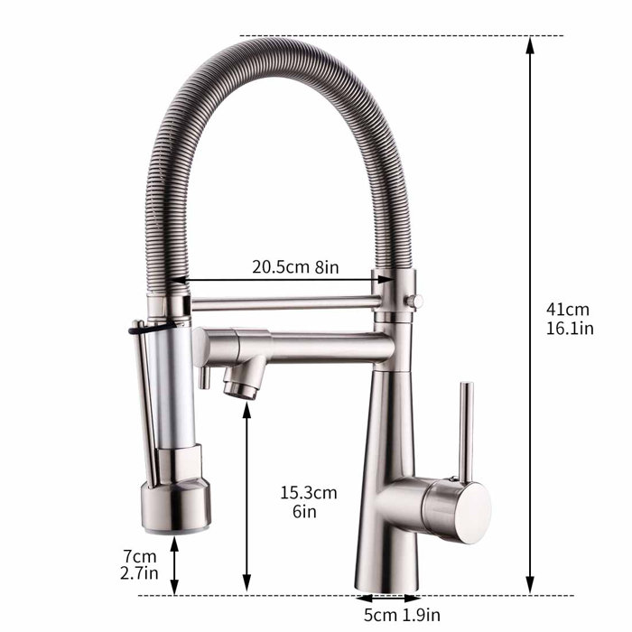 LIYONG Pull Down Kitchen Faucet | Wayfair