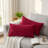 Pleated Velvet Lumbar Pillow Covers-506011736