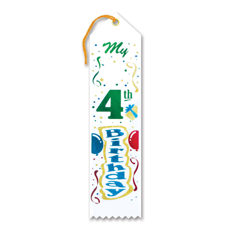 Ruban «My» «4th Birthday Award»