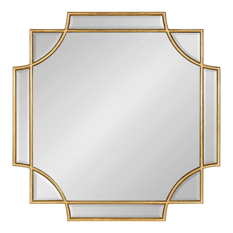 Miroir mural Ocilla, 24 po x 24 po, Or