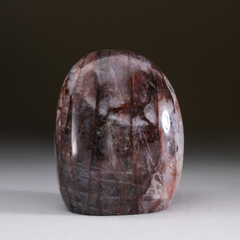 Polished Strawberry Quartz Freeform from Madagascar