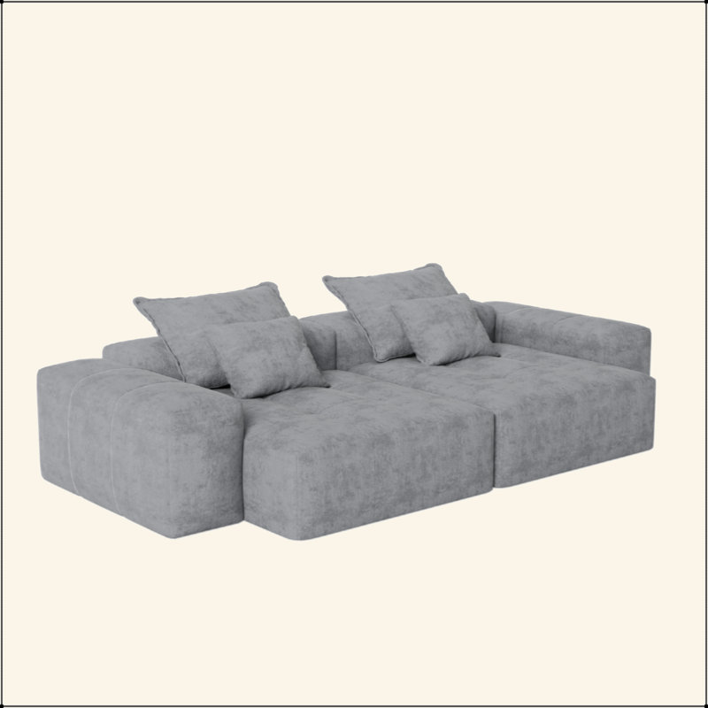 Canapé modulaire surdimensionné Modern, Gris