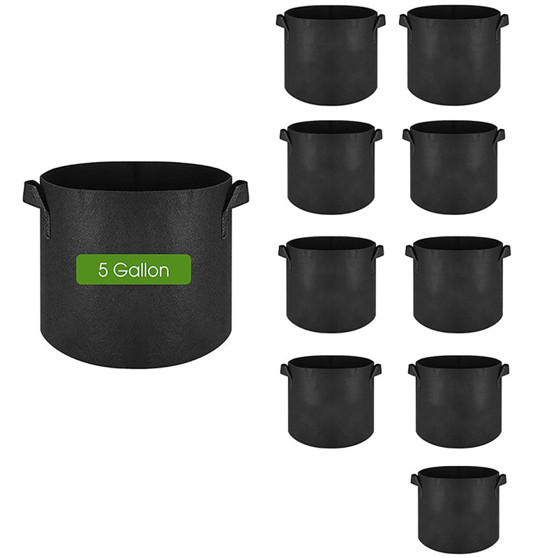 Paisynn Nursery Pot, 9.87" H x 11.81" W x 11.81" D
